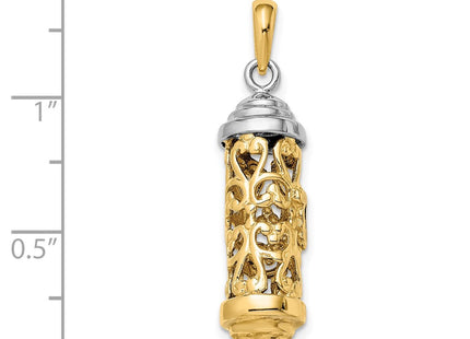 14k Two-tone Pendants Style K2302 - Classique Jewelry Inc.
