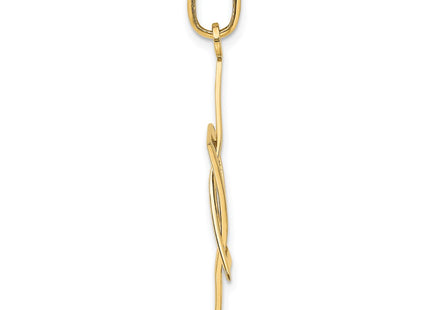 14k Yellow & Rhodium Jewelry Style K2309 - Classique Jewelry Inc.
