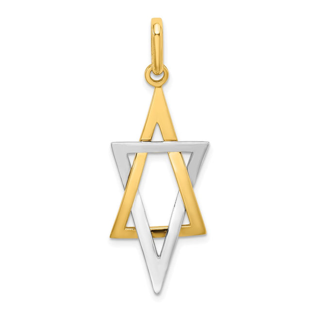 14k Yellow & Rhodium Jewelry Style K2309 - Classique Jewelry Inc.