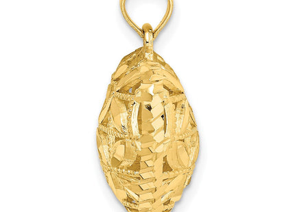 14K Polished 3-D Puffed Heart Pendant (Style K2506)