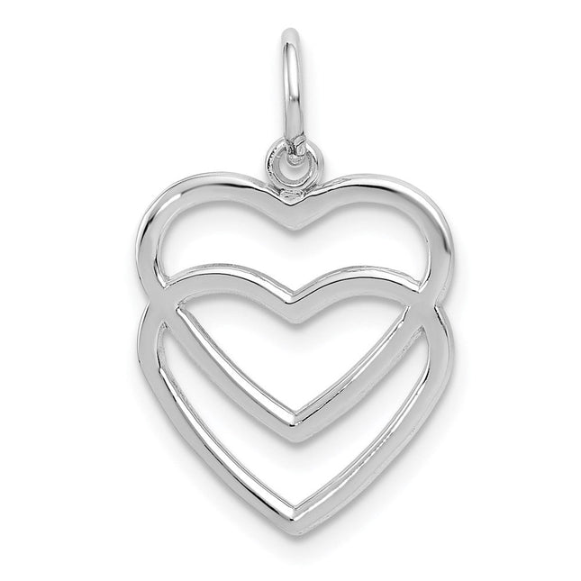 14K gold heart pendant