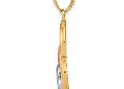 14k Two-tone Pendants Style K2551 - Classique Jewelry Inc.