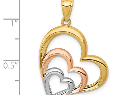14k Two-tone Pendants Style K2551 - Classique Jewelry Inc.