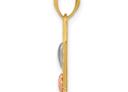 14k Two-tone Pendants Style K2589 - Classique Jewelry Inc.