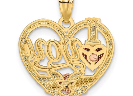 14k Two-tone Pendants Style K2589 - Classique Jewelry Inc.