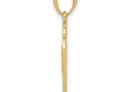 14k Yellow & Rhodium Pendants Style K2611 - Classique Jewelry Inc.