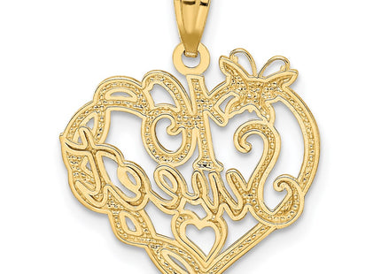 14k Yellow & Rhodium Pendants Style K2611 - Classique Jewelry Inc.
