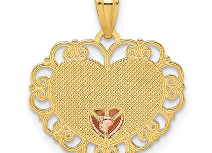 14k Two-tone Pendants Style K2622 - Classique Jewelry Inc.