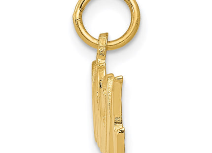 14K gold charm, alternate view