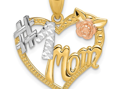 14k Two-tone Pendants Style K2642 - Classique Jewelry Inc.