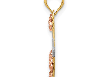 14k Two-tone Pendants Style K2657 - Classique Jewelry Inc.