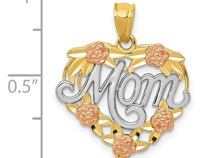 14k Two-tone Pendants Style K2657 - Classique Jewelry Inc.
