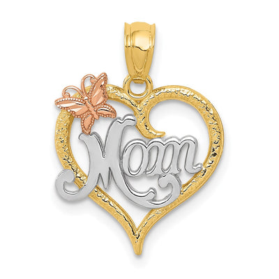 14K gold heart pendant