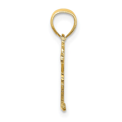 14K BEST MOM Charm