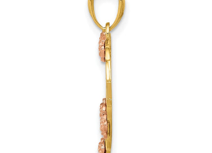 14k Two-tone Pendants Style K2680 - Classique Jewelry Inc.