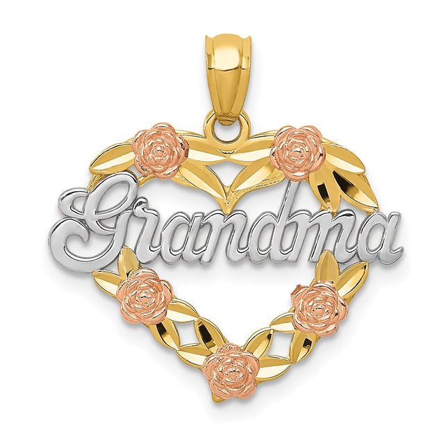 14K gold heart pendant