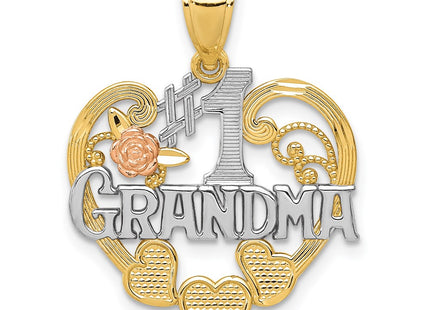 14K gold heart pendant