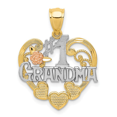 14K gold heart pendant