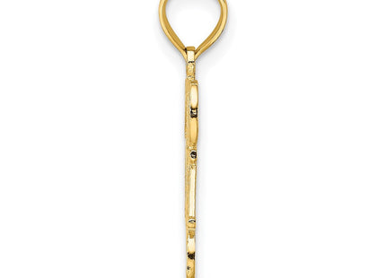 14k #1 DAD Charm (Style K2685)
