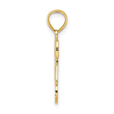 14K #1 Dad Charm, 19 x 16.3mm