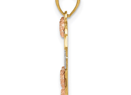 14k Two-tone Pendants Style K2696 - Classique Jewelry Inc.