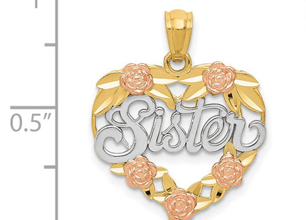 14k Two-tone Pendants Style K2696 - Classique Jewelry Inc.