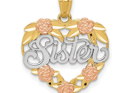 14k Two-tone Pendants Style K2696 - Classique Jewelry Inc.