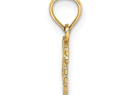14k Daddys Little Girl Charm, 11.8 x 15.15mm