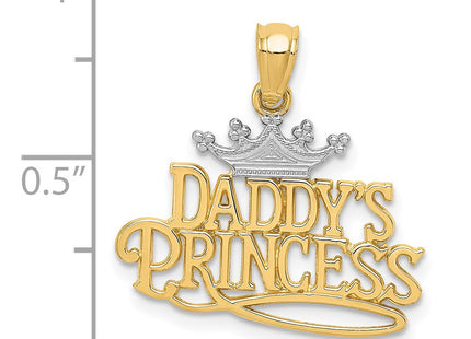 14k Yellow & Rhodium Pendants Style K2702 - Classique Jewelry Inc.