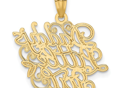 14k Yellow & Rhodium Pendants Style K2703 - Classique Jewelry Inc.