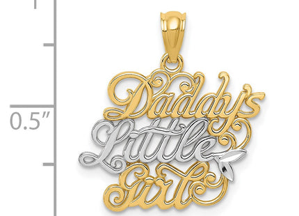 14k Yellow & Rhodium Pendants Style K2703 - Classique Jewelry Inc.