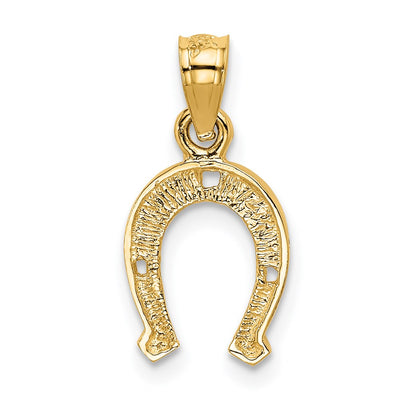 14K Horseshoe Pendant