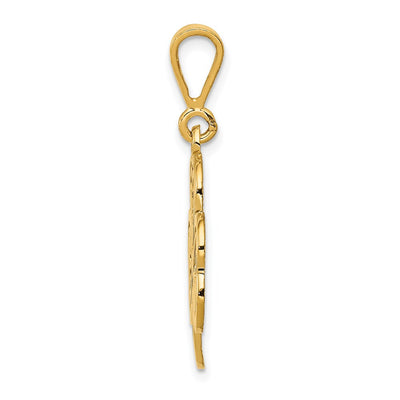 14K Trinity Clover Pendant
