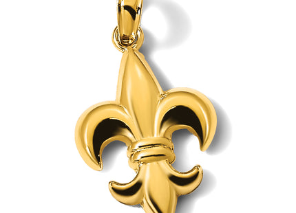14k Small Fleur-De-Lis Pendant