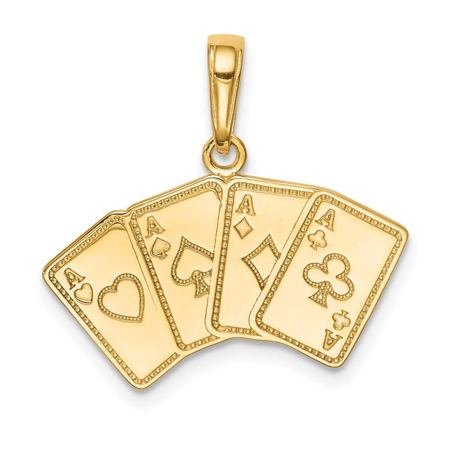 14k Yellow Gold Pendants Style K2774 - Classique Jewelry Inc.