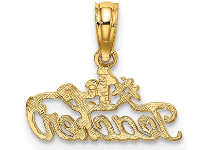 14K gold charm, further view