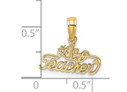 14K gold charm, another view