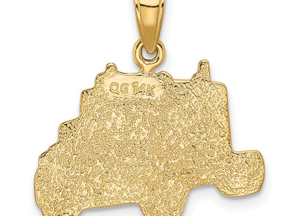 14k Yellow Gold Pendants Style K2821 - Classique Jewelry Inc.