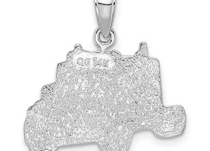 14k White Gold Pendants Style K2821W - Classique Jewelry Inc.