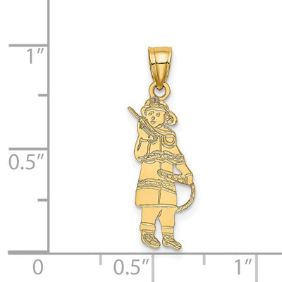 14K Fireman w/Hose Charm