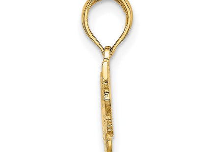 14K gold charm, alternate view