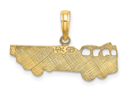 14K gold charm, another view