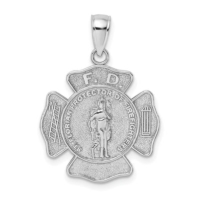 14K white gold pendant