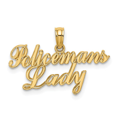 14K POLICEMAN'S LADY Charm