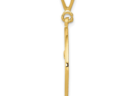 14k Yellow Gold Pendants Style K2852 - Classique Jewelry Inc.