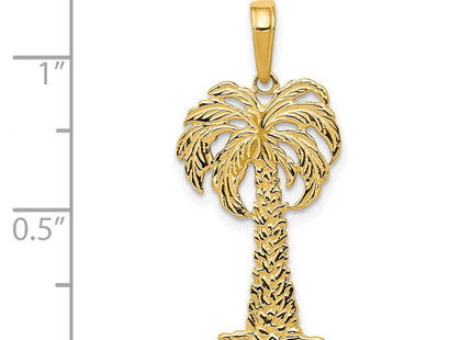 14k Palm Tree Pendant (Style K2887)