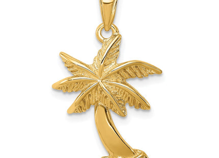 14K gold tree pendant