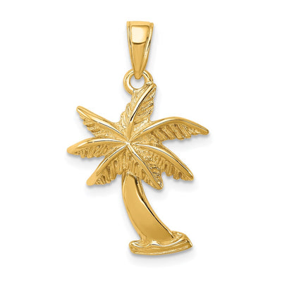 14K gold tree pendant