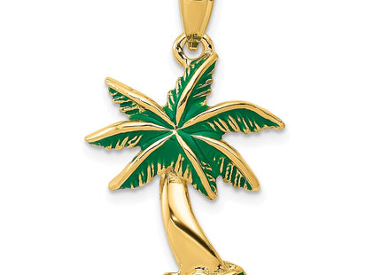 14K gold tree pendant