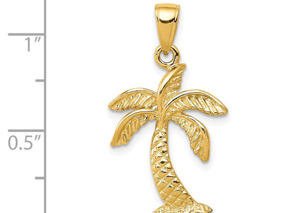14K gold tree pendant, further view